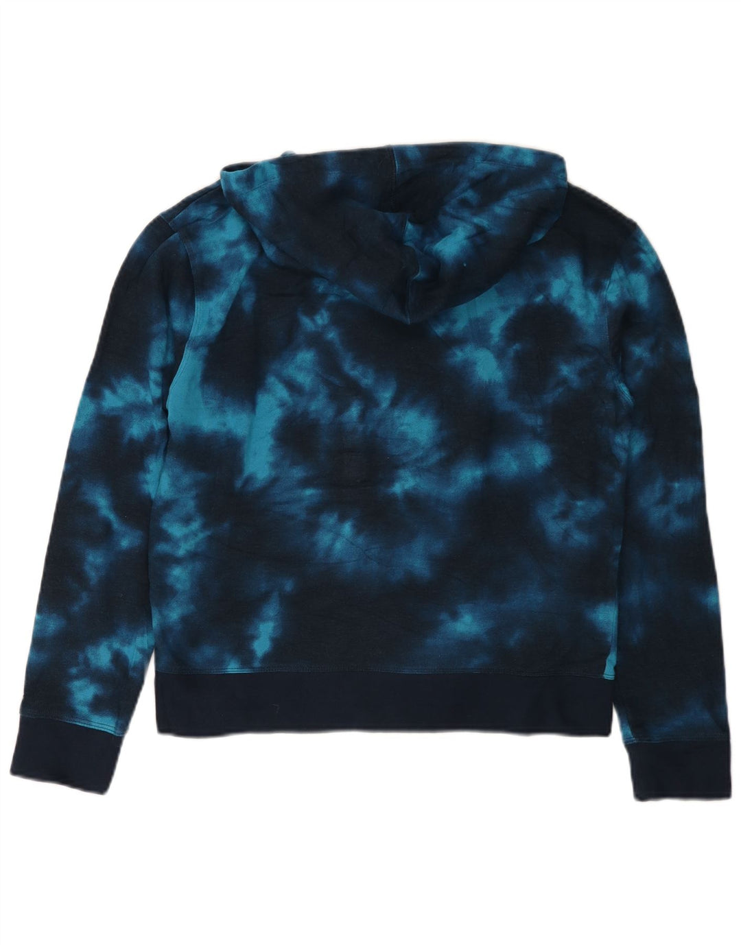 CHAMPION Jersey con capucha para mujer UK 14 Medium Navy Blue Tie Dye