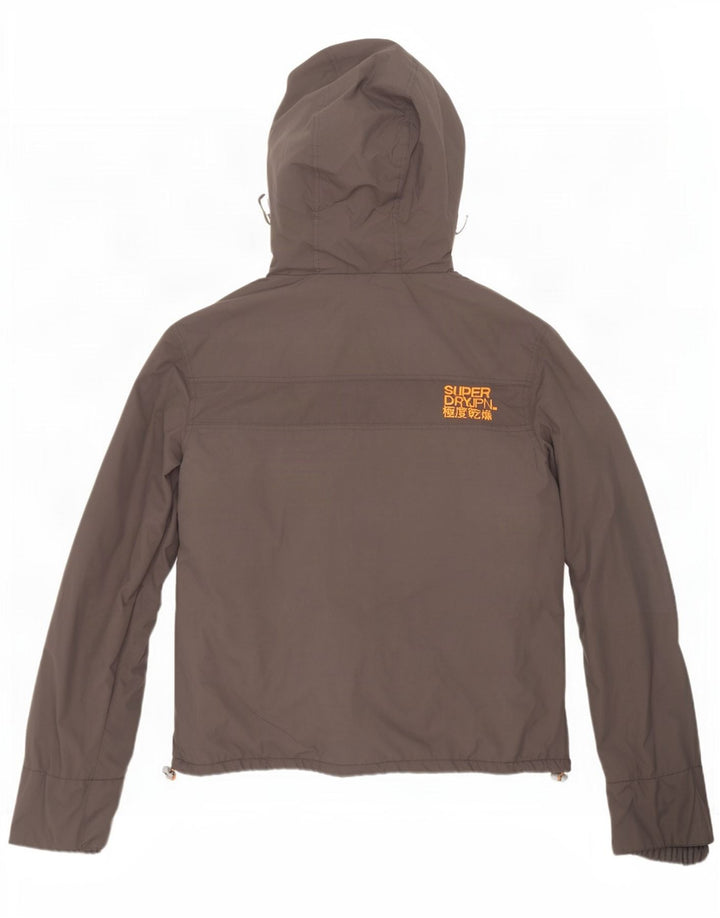 Superdry Chaqueta cortavientos The Windcheater Graphic para hombre, talla 40, color gris