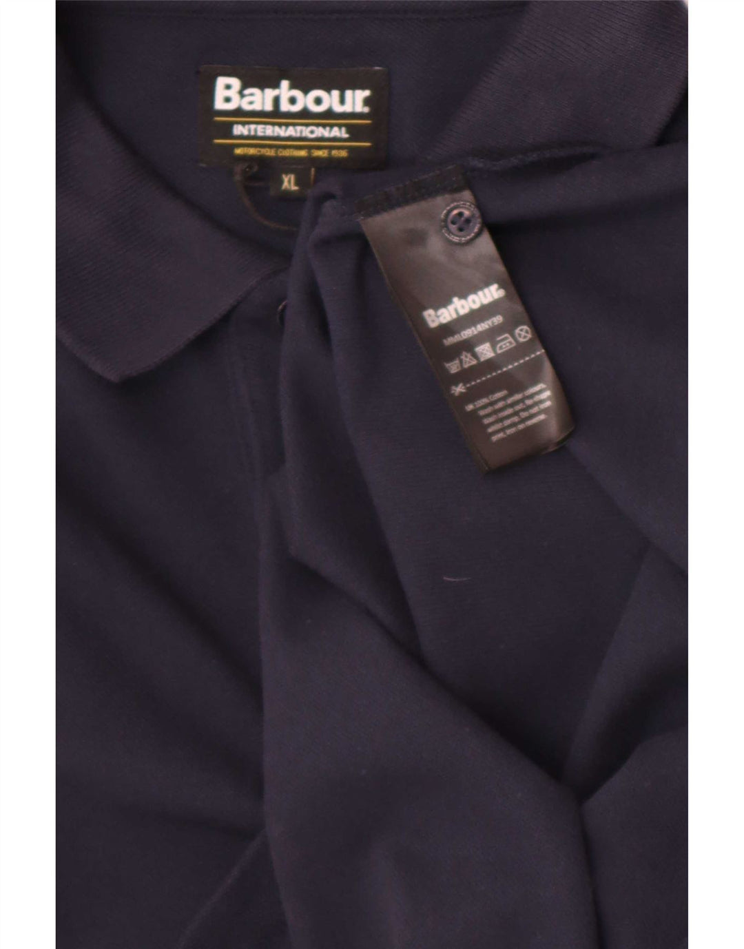 Polo Barbour Hombre XL Algodón Azul Marino