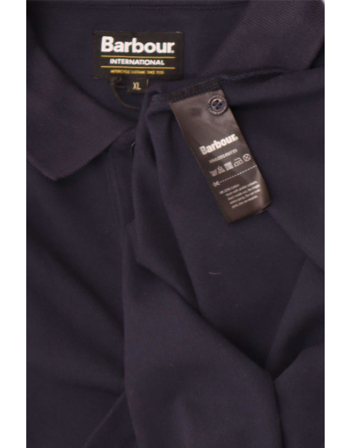Polo Barbour Hombre XL Algodón Azul Marino