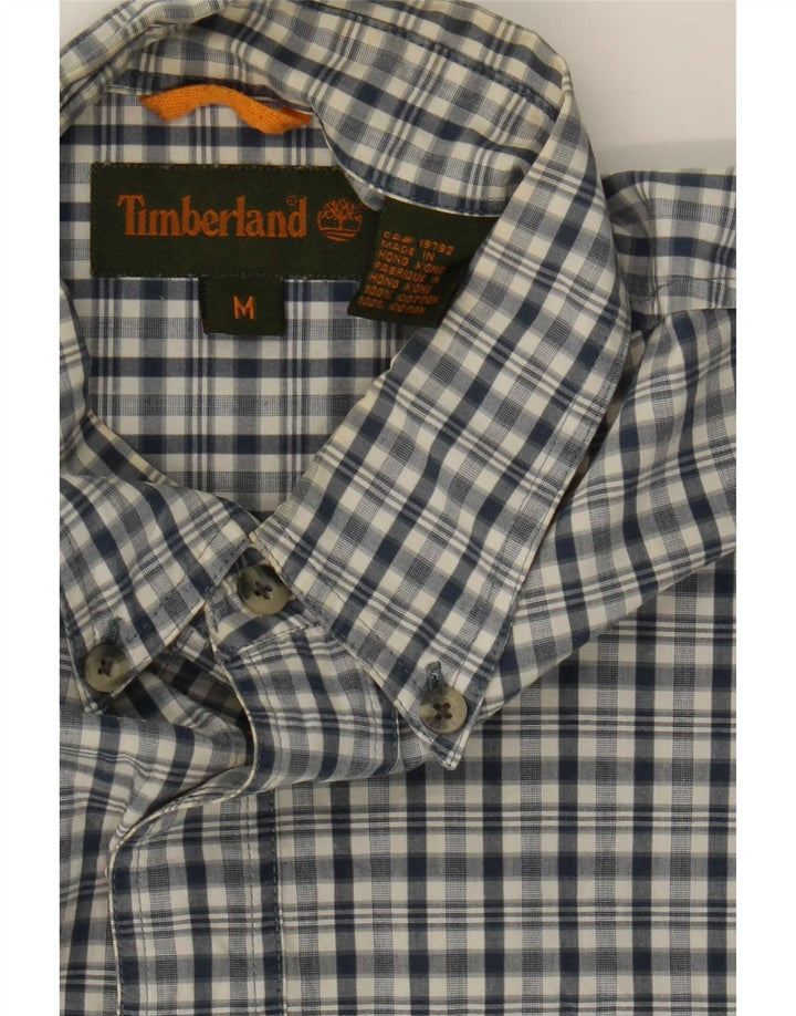 Camisa Timberland Hombre Mediana Azul Marino A Cuadros De Algodón