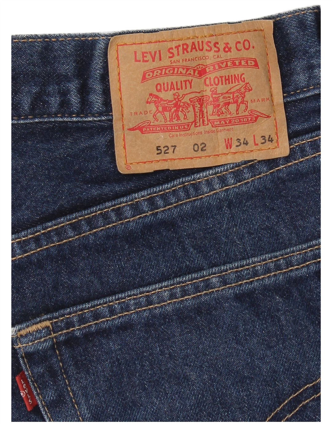 Levi's Hombre 527 Vaqueros Bootcut W34 L34 Azul Marino
