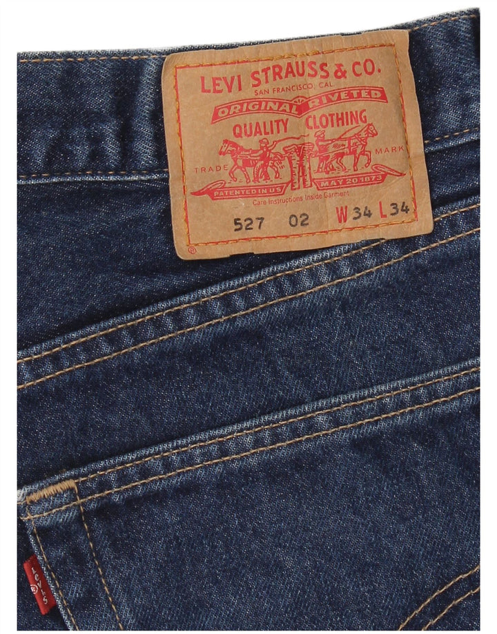 Levi's Hombre 527 Vaqueros Bootcut W34 L34 Azul Marino