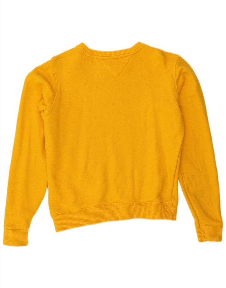 TOMMY HILFIGER Sudadera extragrande para mujer UK 10 Small Yellow