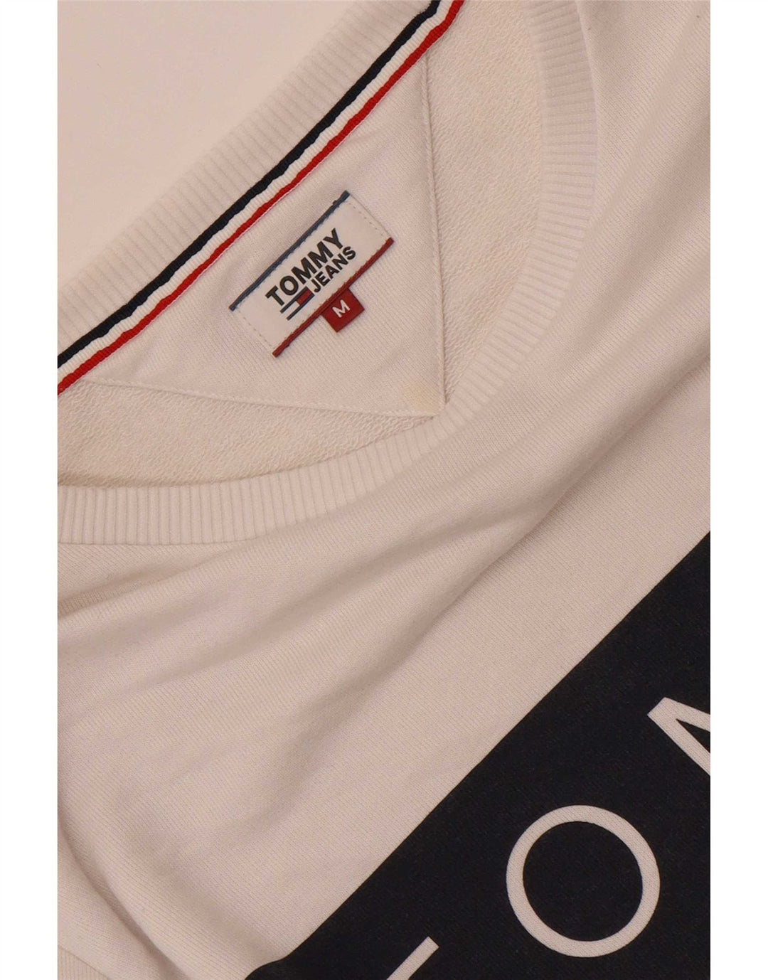 Tommy Hilfiger Sudadera para mujer Jumper UK 40 Medium White Colourblock
