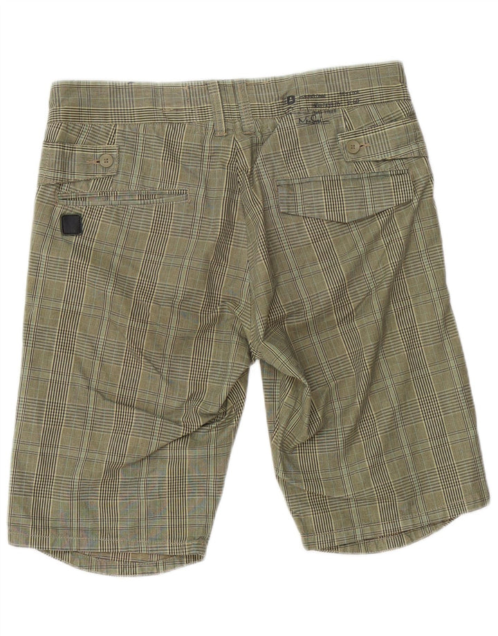 Jack & Jones Shorts chinos para hombre Medium W32 Khaki Check Cotton