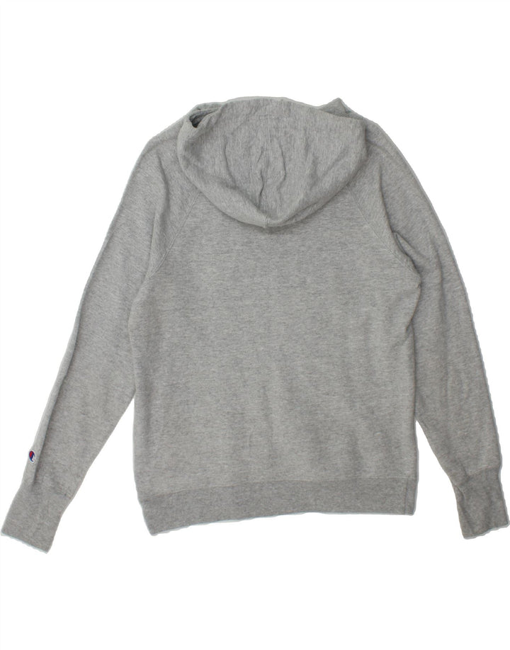 CHAMPION Mens Graphic Hoodie Jumper Small Grey Polyester Vintage Champion and Second-Hand Champion from Messina Hembry 