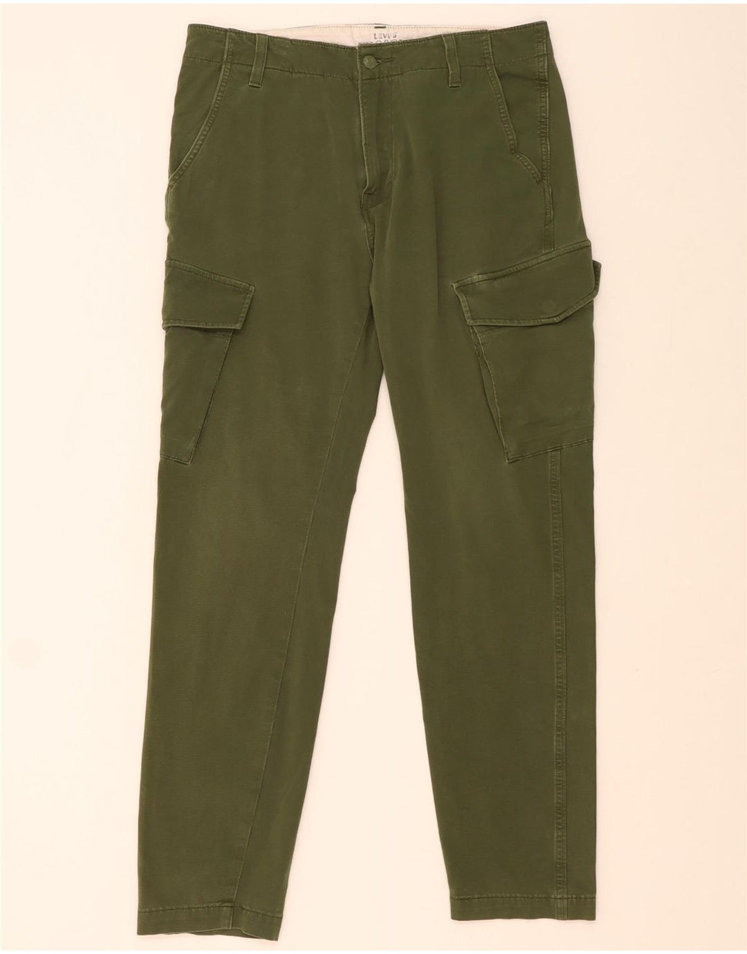 Pantalones Levi's Hombre Slim Cargo W31 L30 Algodón Verde