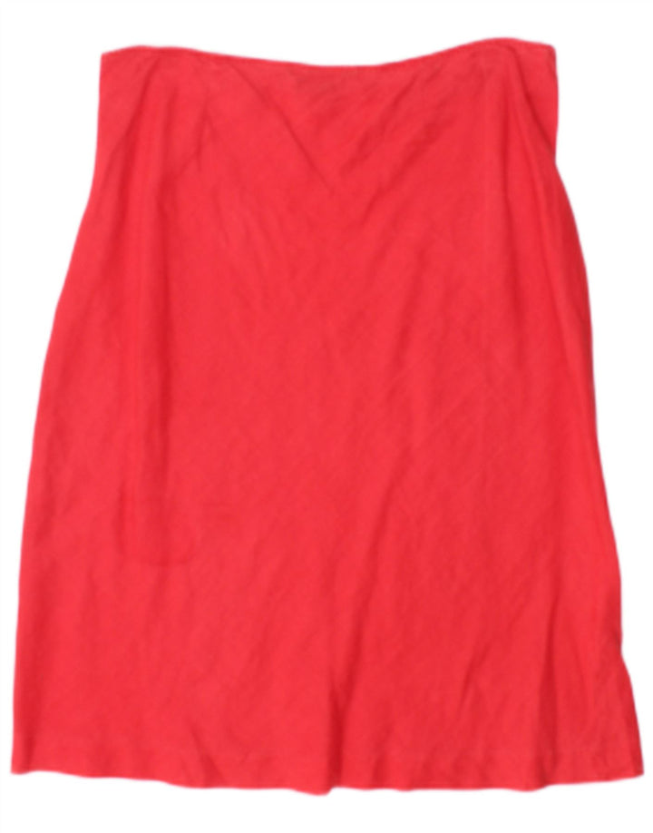 Zara Falda Acampanada Mediana W28 Ramio Rojo