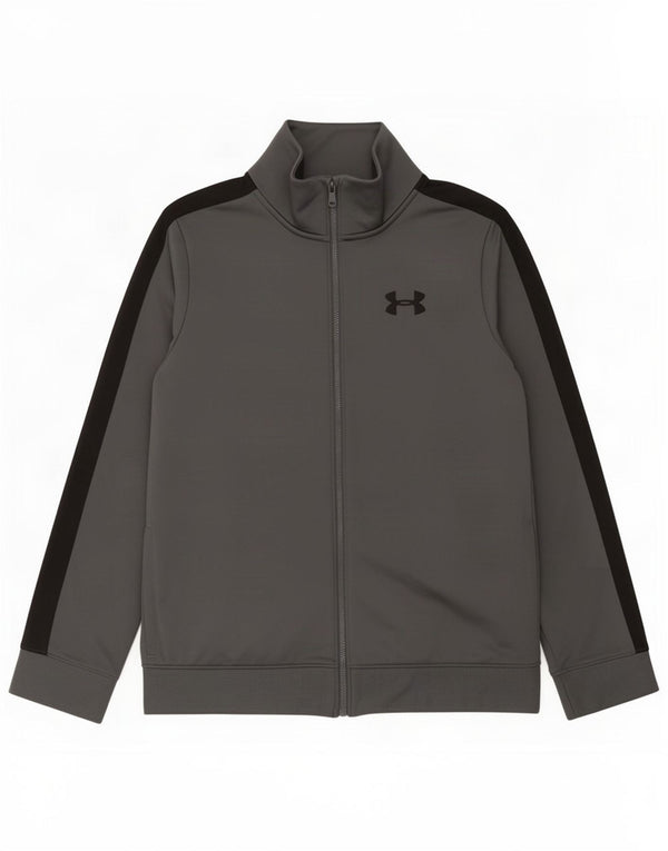 Under Armour Chaqueta de chándal para niños 11-12 años Grande Gris Colorblock