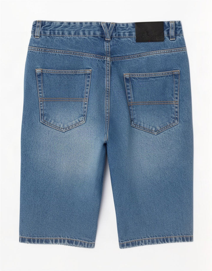 Pierre Cardin Pantalones Cortos De Mezclilla De Corte Regular Para Hombre Mediano W32 Algodón Azul