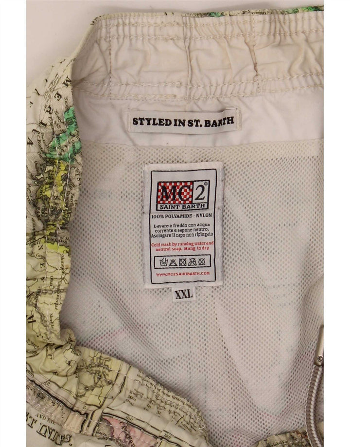 Saint Barth Hombre Bañador con Estampado Abstracto 2XL Multicolor