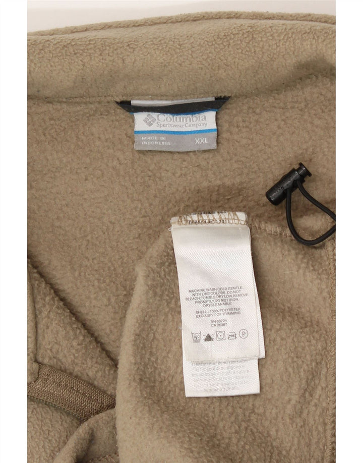 Columbia Chaqueta polar para hombre UK 44 2XL Beige Poliéster