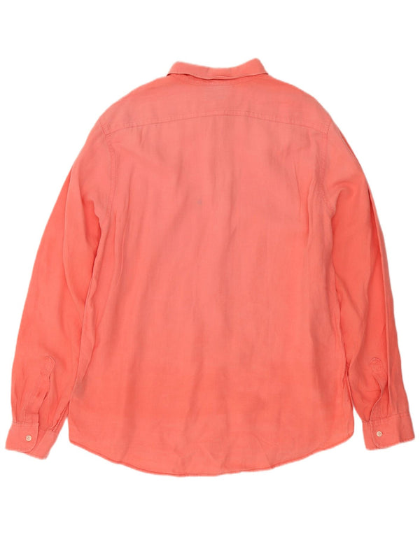 Camisa Ralph Lauren Hombre XL Lino Naranja