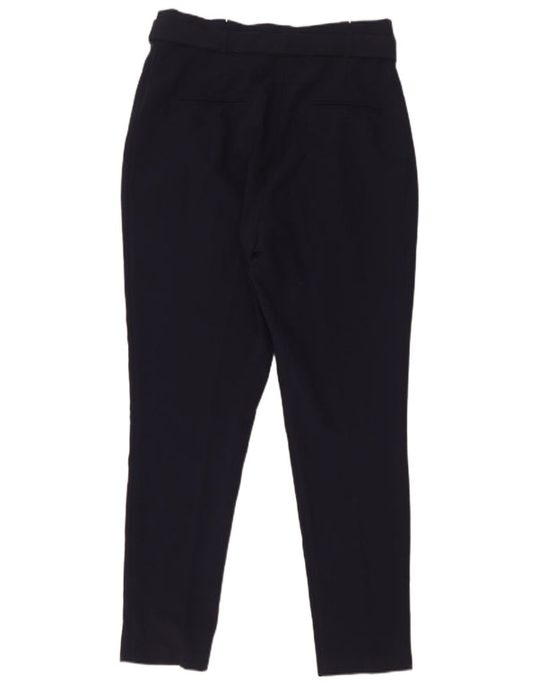Lipsy Pantalones informales de cintura alta para mujer UK 40 Medium W30 L29 Azul marino