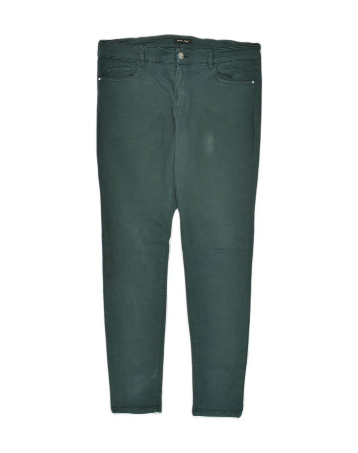 MASSIMO DUTTI Womens Skinny Jeans EU 42 Large W32 L29 Green Cotton | Vintage Massimo Dutti | Thrift | Second-Hand Massimo Dutti | Used Clothing | Messina Hembry 