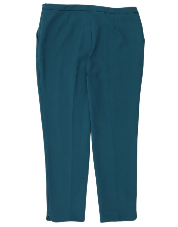 JACQUES VERT Pantalón chino cónico para mujer UK 40 Large W36 L30 Azul