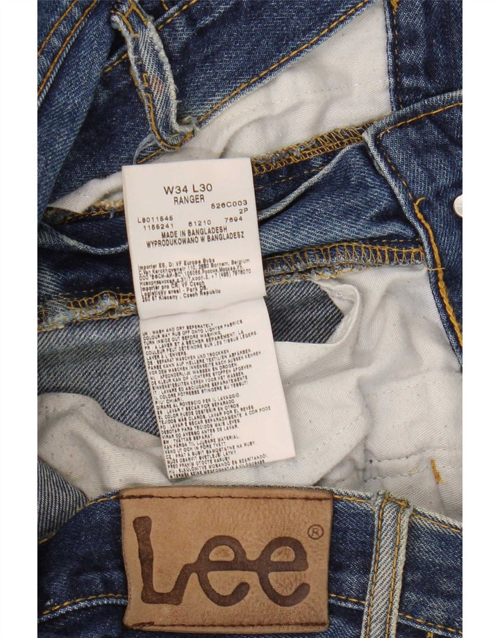 Lee Mens Ranger Bootcut Jeans W34 L30 Algodón Azul