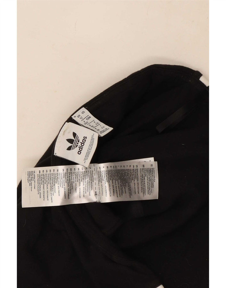 Adidas Top corto sin tirantes para mujer Reino Unido 12 Algodón negro mediano
