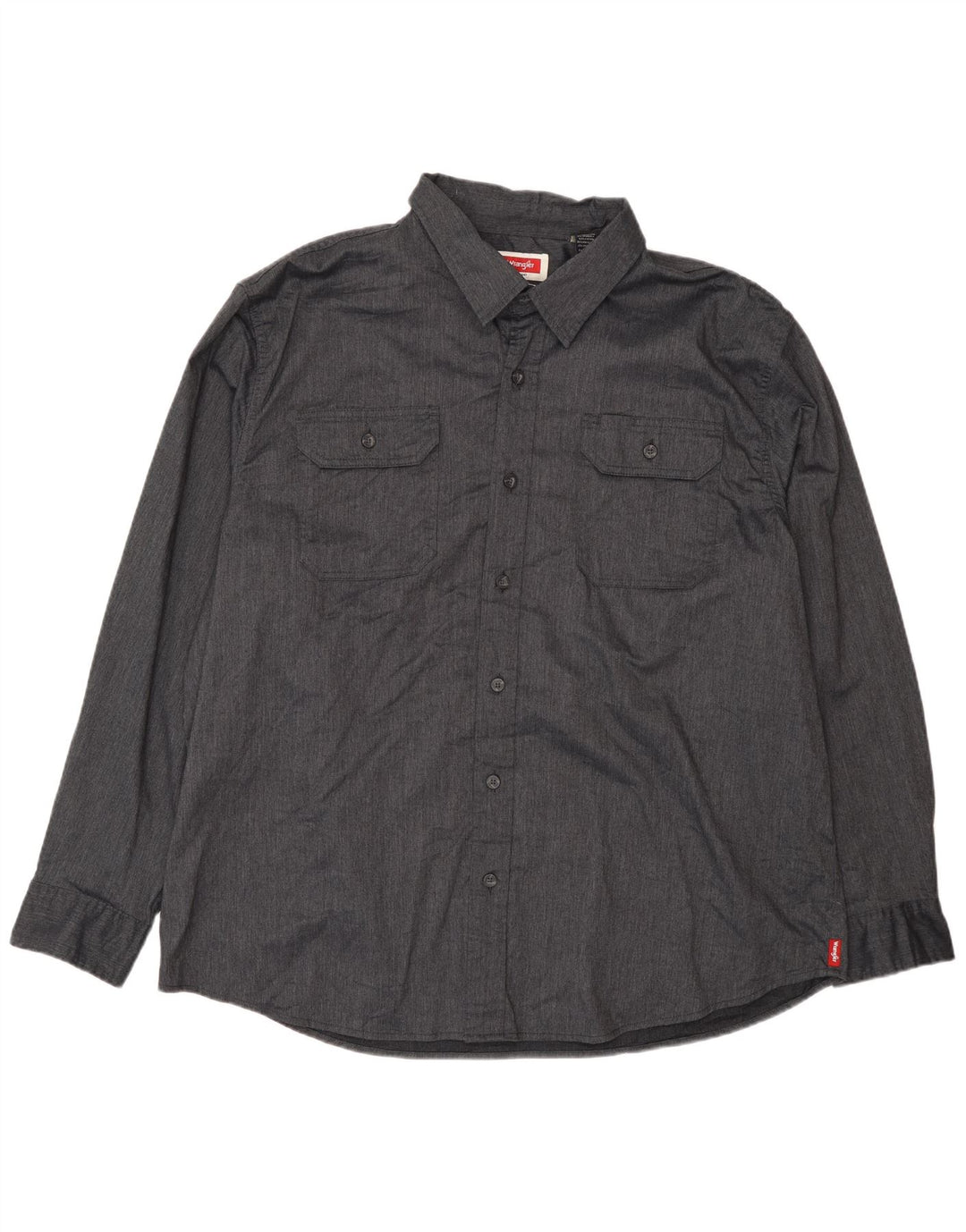 Wrangler Camisa Hombre 2XL Algodón Gris