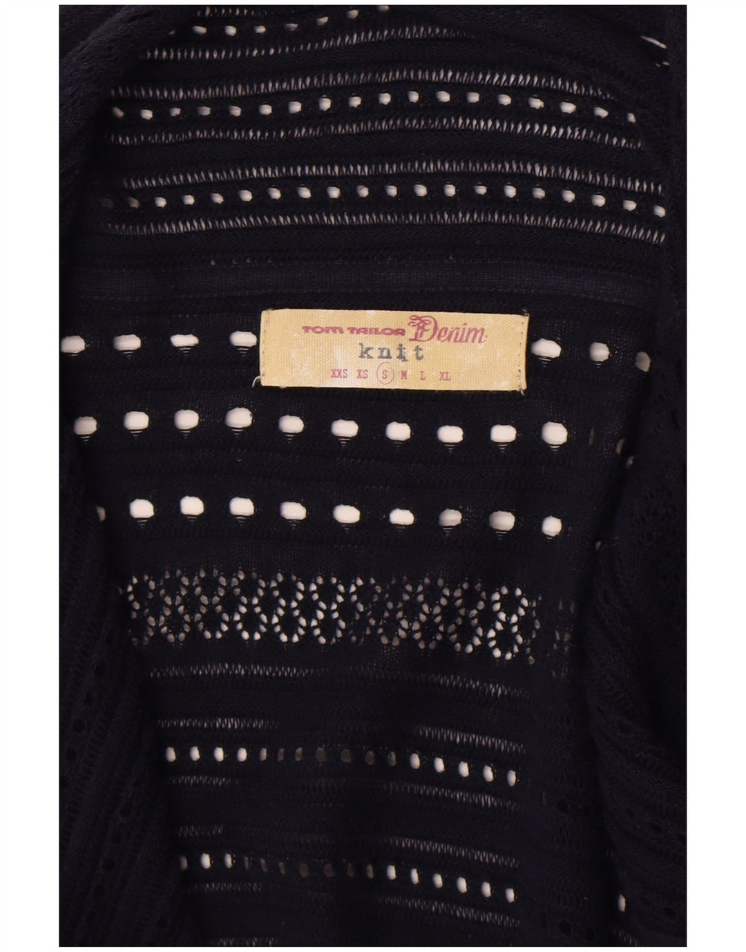 Tom Tailor Cárdigan Abierto Asimétrico para Mujer UK 40 Small Azul Marino