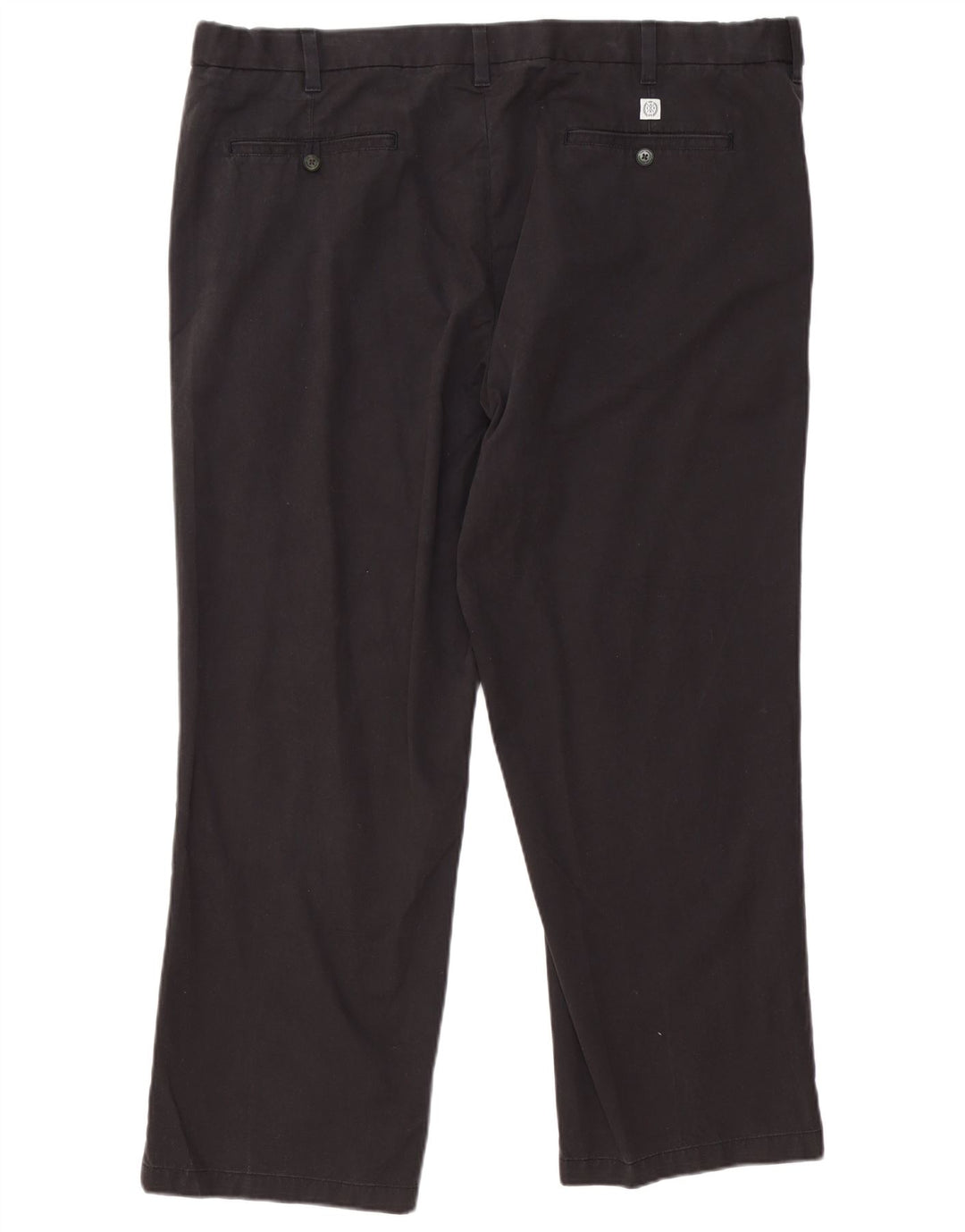 Marks & Spencer Pantalón chino azul Harbor de corte regular para hombre W44 L29 Negro