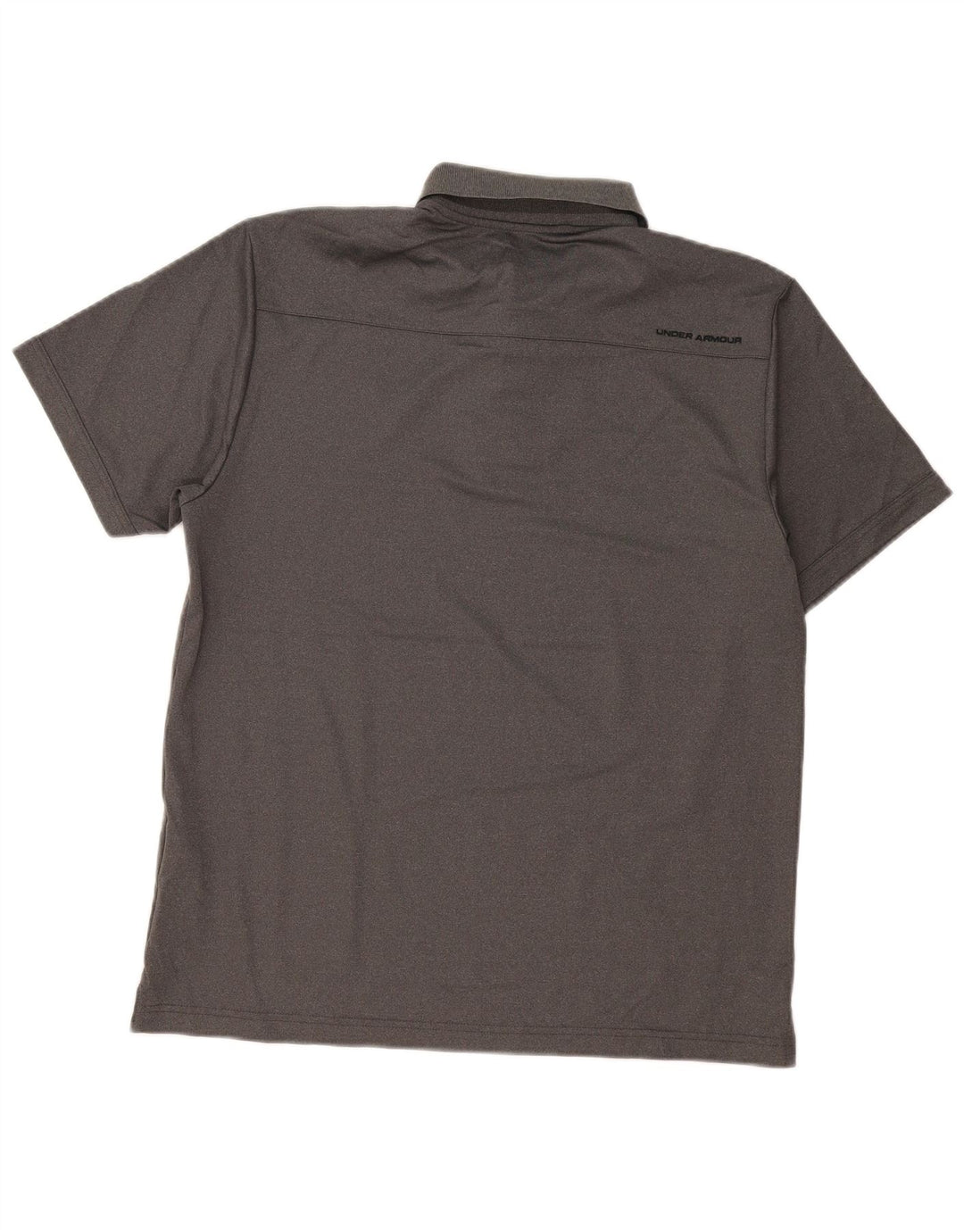 Under Armour Polo Heat Gear para hombre, poliéster gris grande