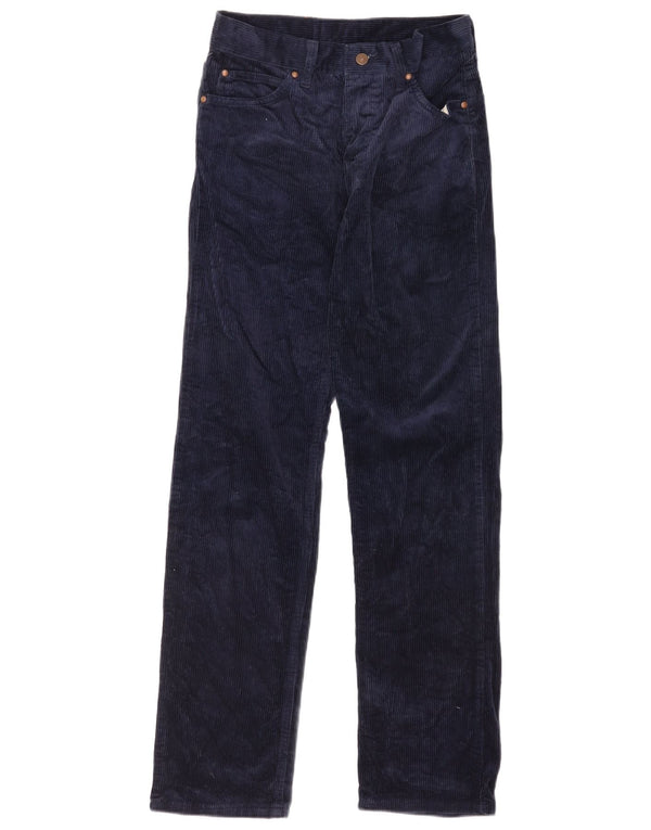 Pantalón Carrera Mujer Rectos De Pana W28 L31 Azul Marino