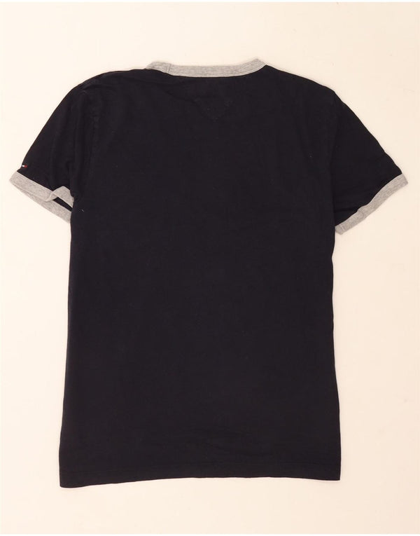 Tommy Hilfiger Camiseta gráfica para hombre Top Medium Azul marino Algodón