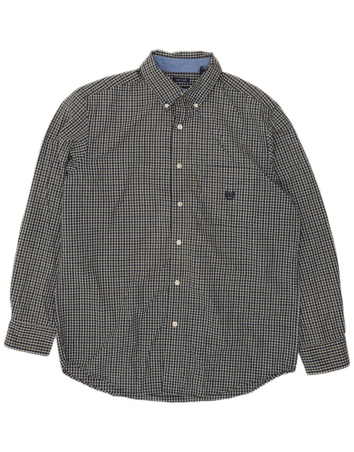 Chaps Camisa de corte clásico para hombre de algodón a cuadros verde medio