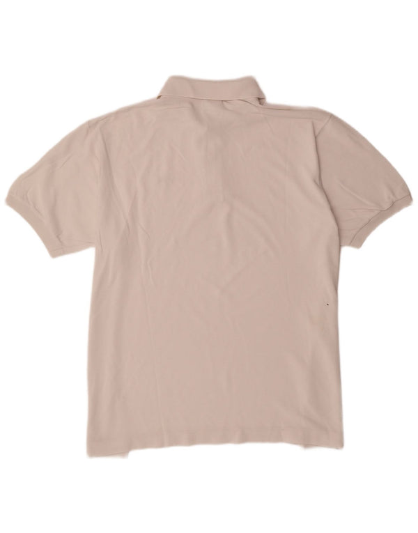 Polo Lacoste para hombre talla 7 2XL algodón blanco