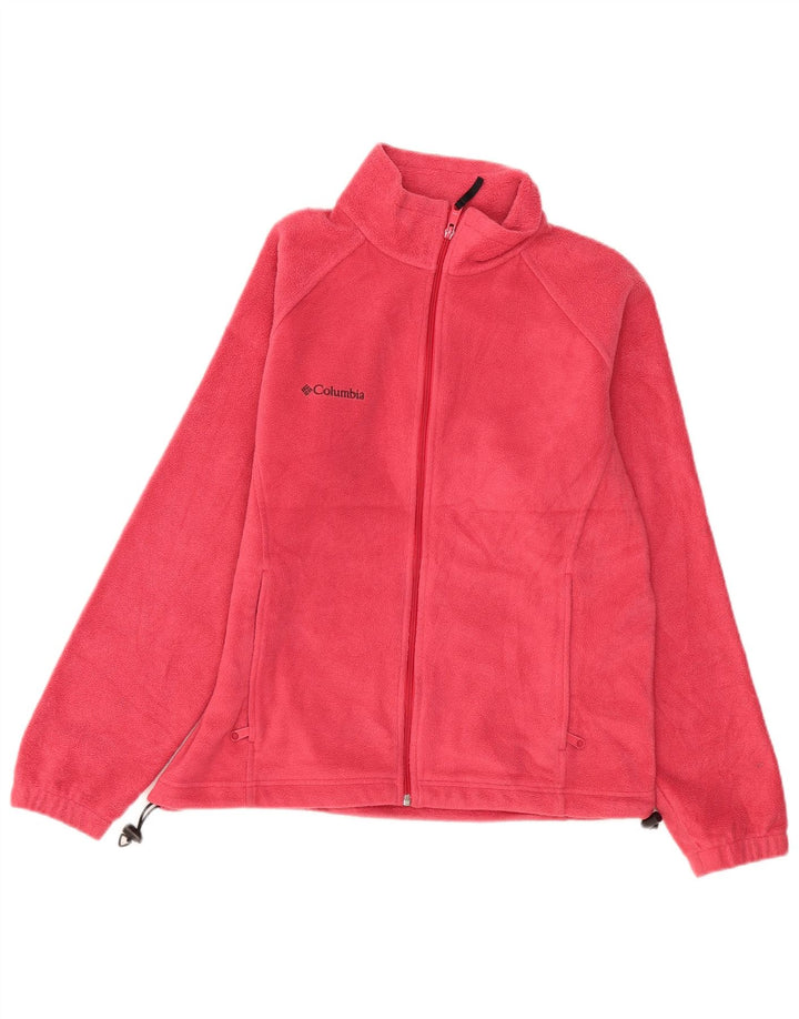 COLUMBIA Chaqueta polar para mujer UK 46 Grande Poliéster rosa