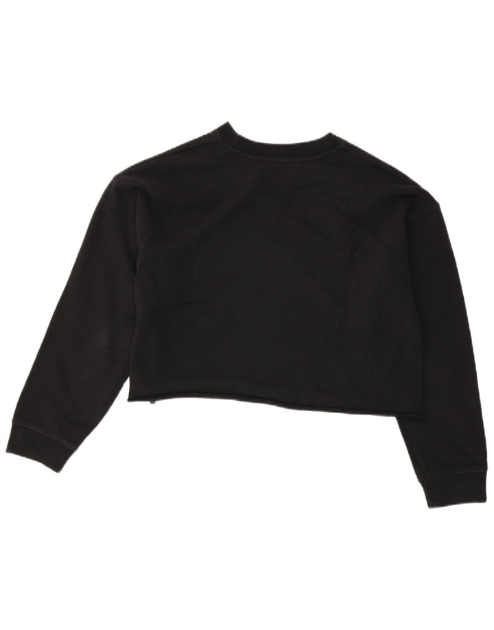 Levi's Sudadera corta para mujer Jumper UK 10 Small Black Colourblock