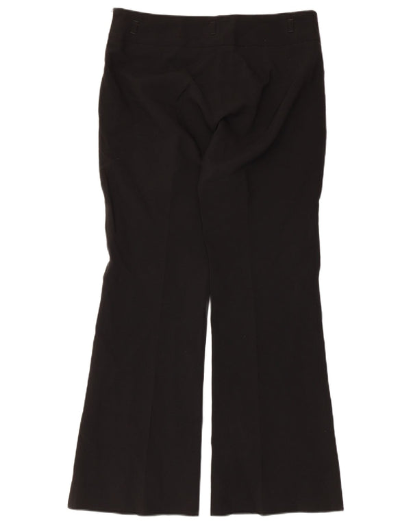 Zara Pantalones casuales acampanados para mujer EU 38 Small W28 L29 Poliéster negro