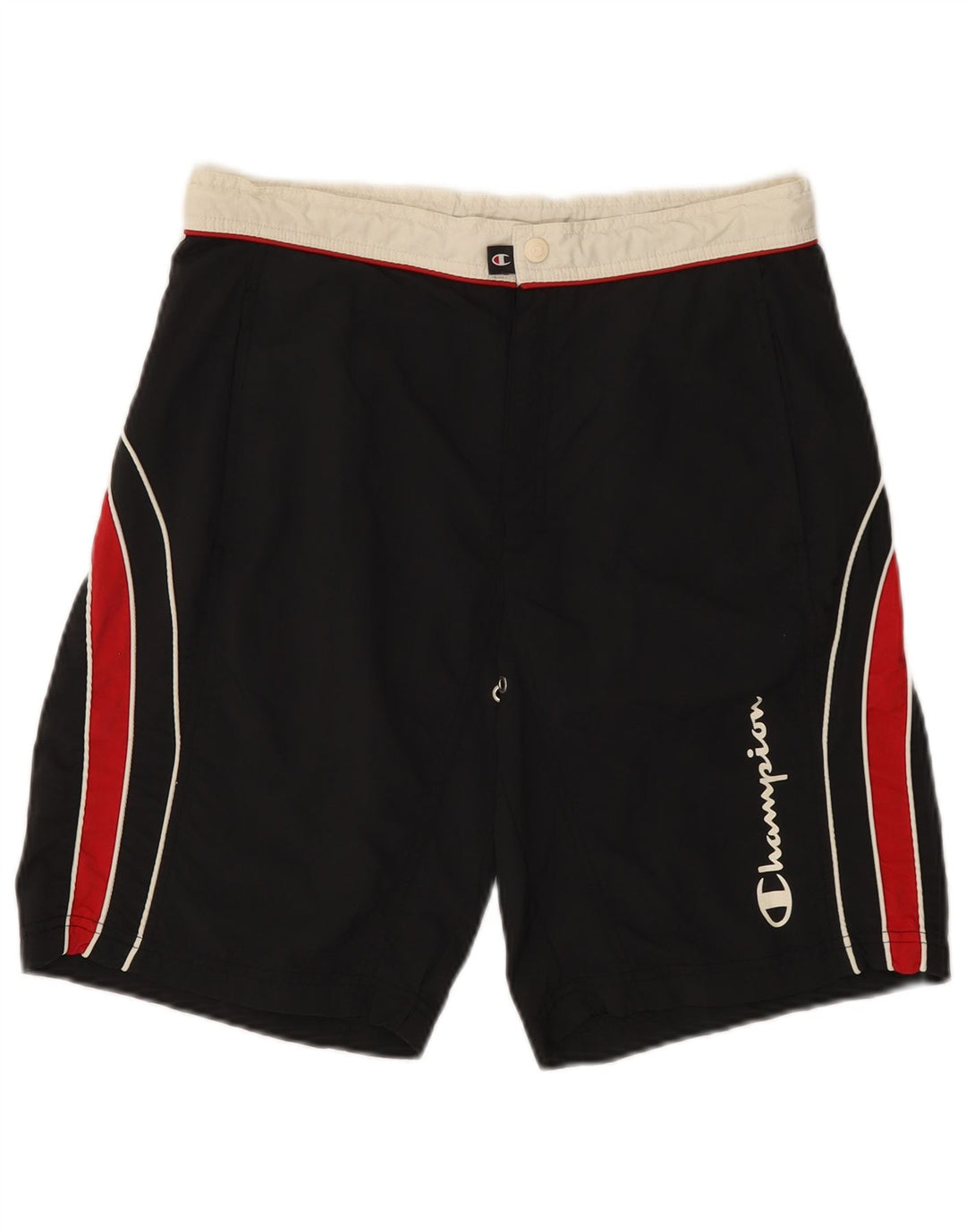 CHAMPION Bañador con estampado gráfico para hombre Small Black Colorblock Polyamide