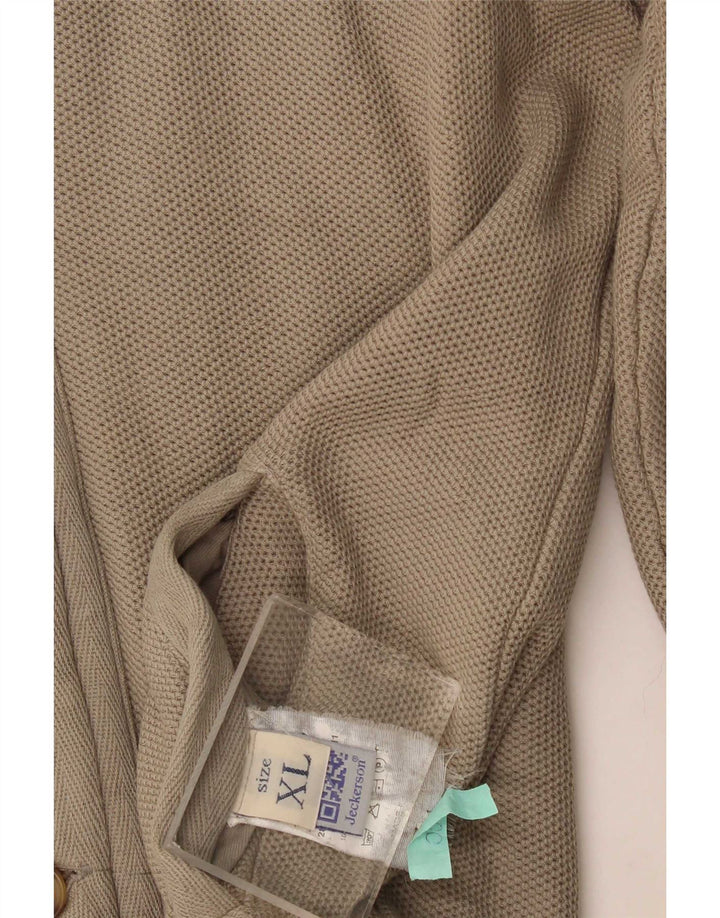Jeckerson Hombre Chándal Top Chaqueta XL Beige Algodón