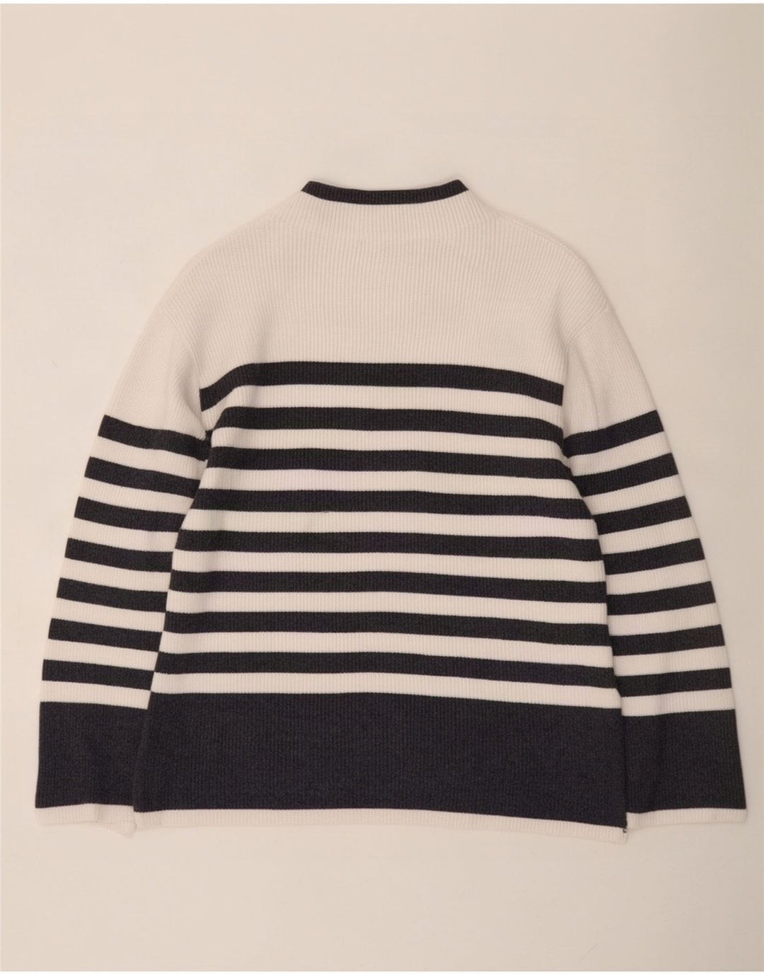 Marks & Spencer Jersey con cuello alto para mujer, talla 40, talla mediana, color blanco