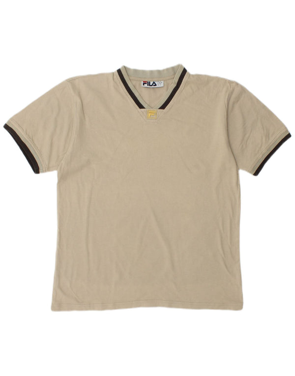 FILA Camiseta Hombre Top Small Beige Algodón