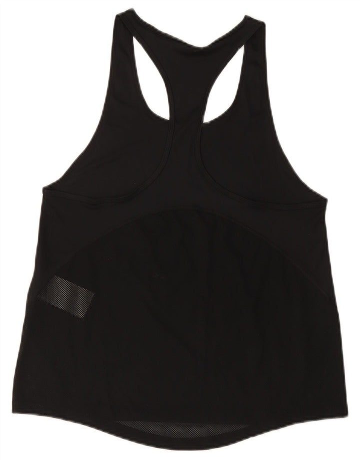 Nike Mujer Dri Fit Chaleco Top UK 10 Pequeño Poliéster Negro