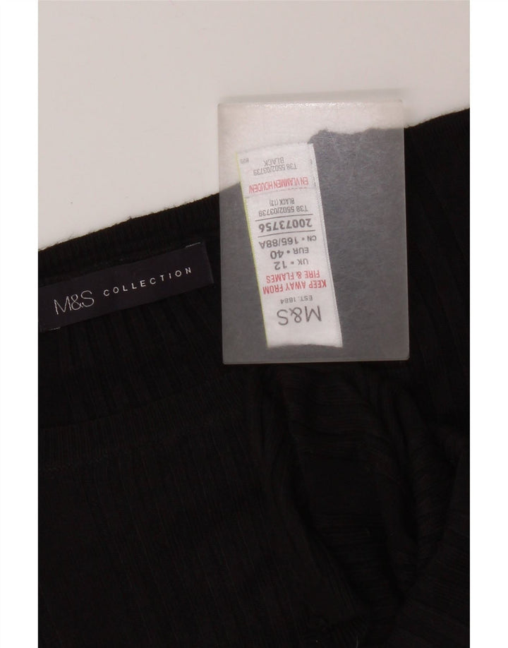 Marks & Spencer - Jersey de cuello redondo para mujer, talla 40, talla M, color negro