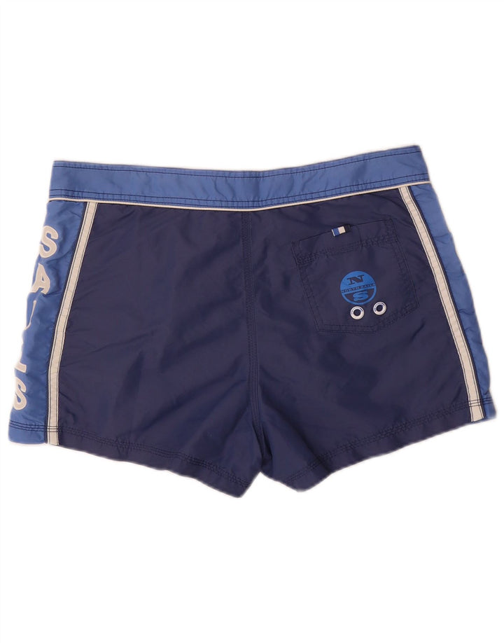 North Sails Bañador Corto De Hombre Con Estampado De Nylon Color Block Azul Marino Mediano