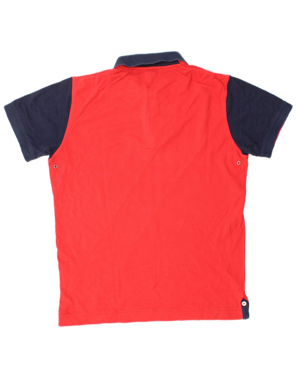 Gant Polo De Algodón Con Bloques De Color Rojo Grande Para Hombre