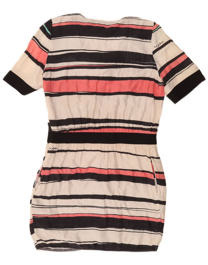 Vestido tubo Byblos IT 40 Small Seda a rayas multicolor