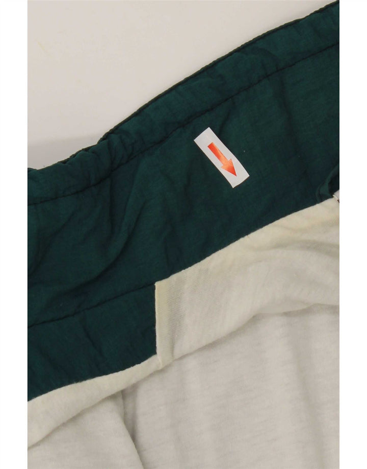 Chaqueta impermeable con estampado Crane para hombre, nailon con bloques de color verde, talla grande, Reino Unido 40