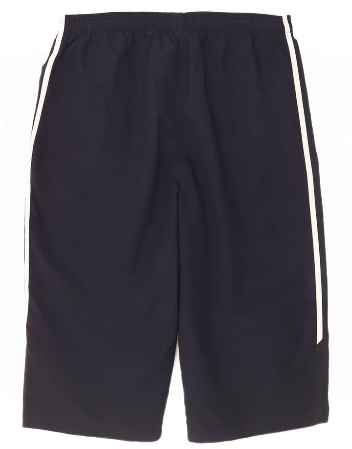 Adidas Bermudas deportivas para hombre, talla grande, azul marino