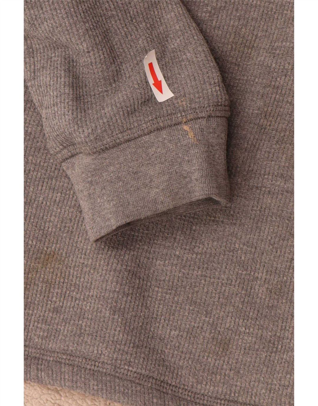 Lee - Sudadera con cuello y botones para hombre, talla pequeña, algodón gris