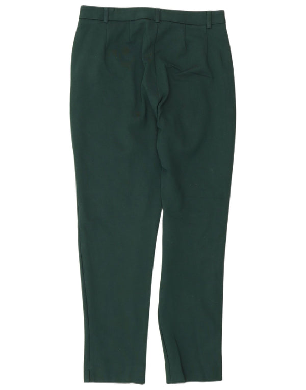 Marks & Spencer Pantalones de traje para mujer UK 10 Small W27 L27 Green Classic