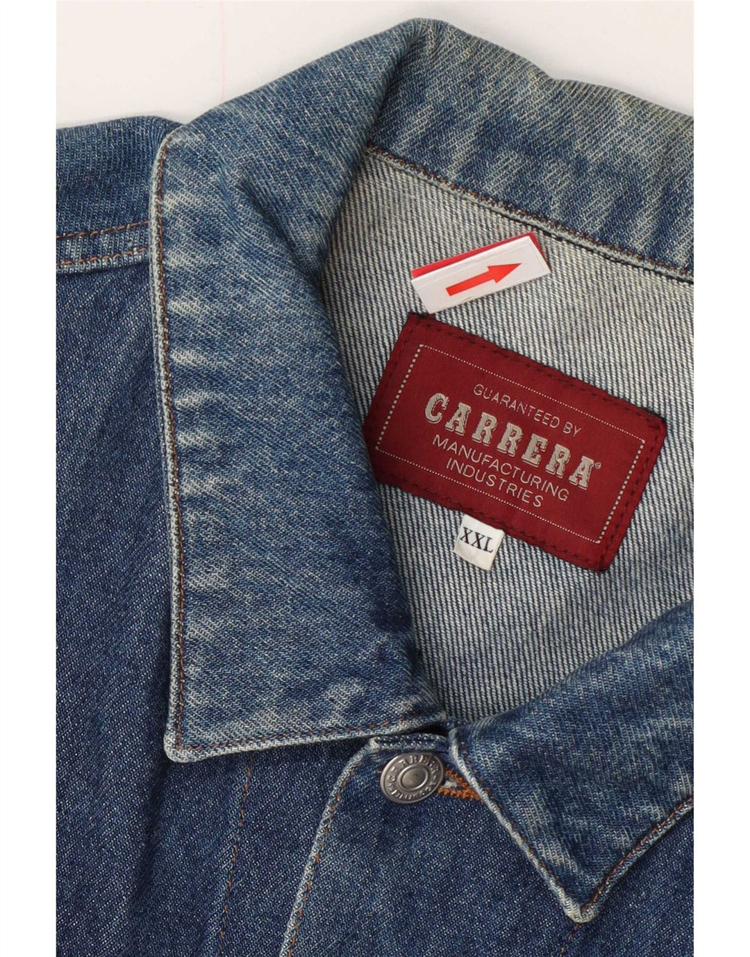 Carrera Chaqueta vaquera para hombre UK 44 2XL Algodón azul