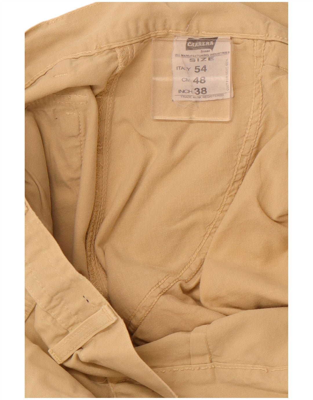 CARRERA Pantalones cortos cargo para hombre IT 54 2XL W38 Algodón beige
