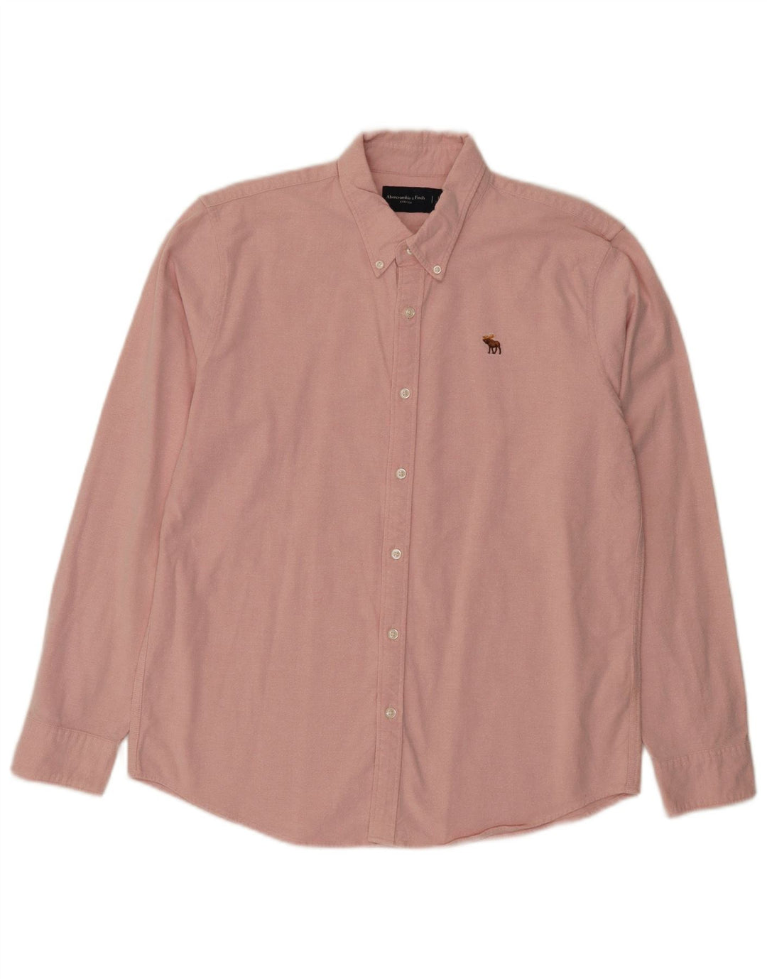 Abercrombie & Fitch Camisa para hombre Grande Rosa Algodón